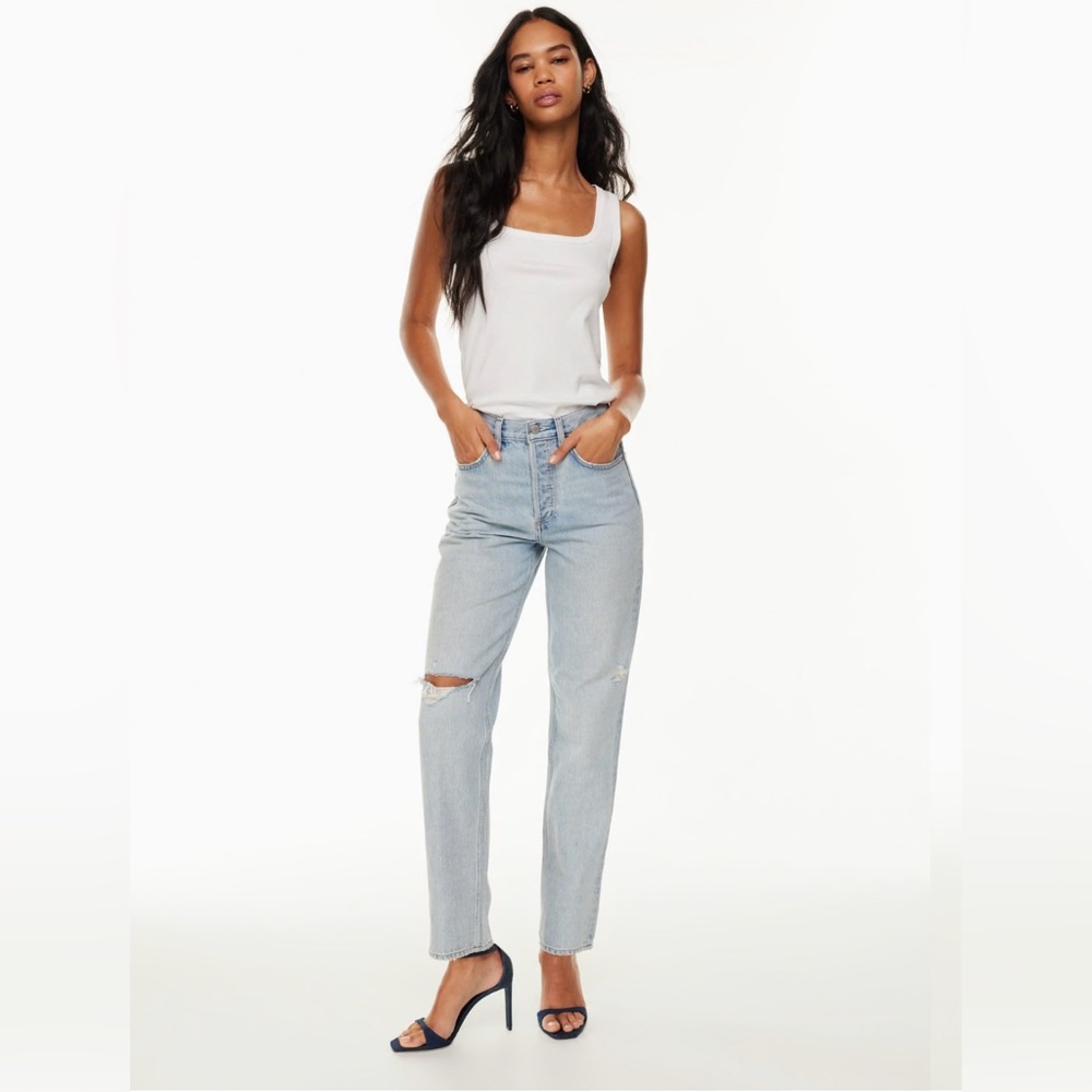 Denim forum 90’s boyfriend high loose jeans